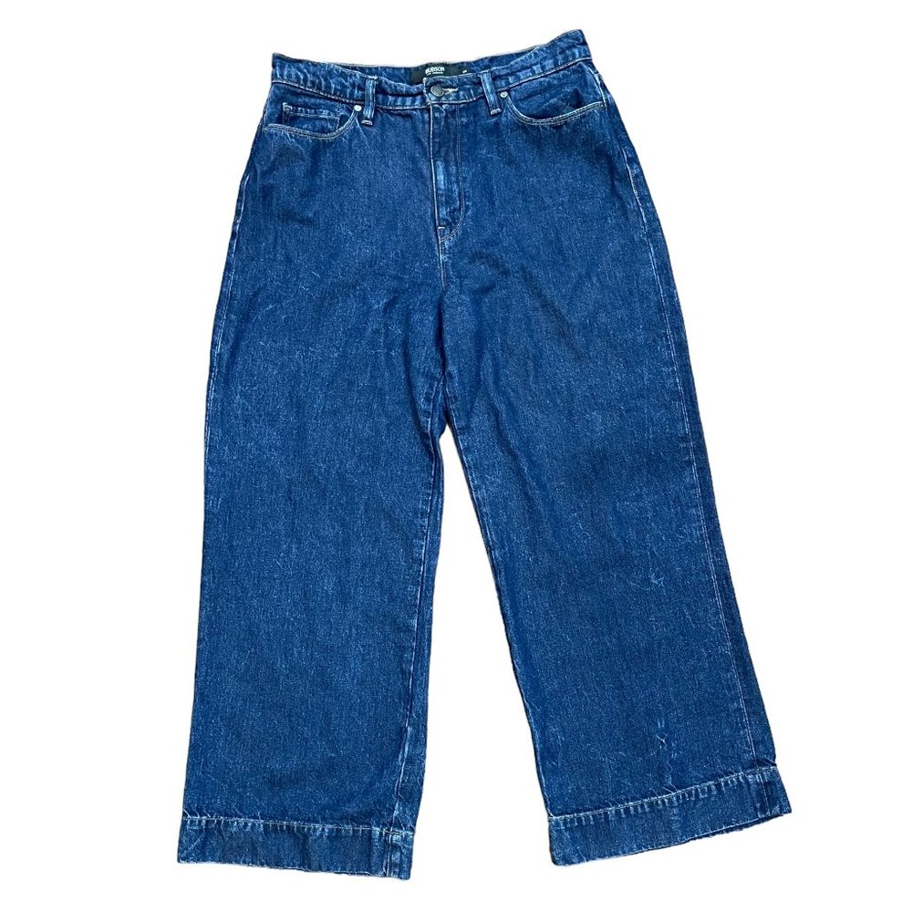 Hudson Jeans Holly Wide Leg Cropped Denim Jeans Size 28